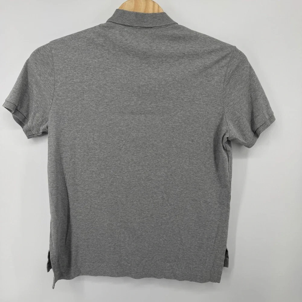 Polo Ralph Lauren Mens XL Grey Pima Soft Touch‎ Short Sleeve Polo Shirt Cotton